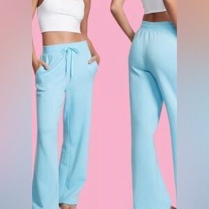 MAKE OFFER! Cozy Up With Me! Victoria's Secret Soft Fleece Lt. Blue Lounge Pants